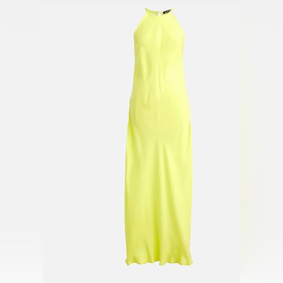 NWT JCREW Amber slip dress in cupro blend in Pale Kiwi - Picture 1 of 8